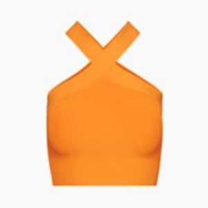 BABATON (Aritzia) Sculpt Knit Criss Cross Cropped Tank